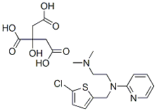 N-[(5-chloro-2-thienyl)methyl]-N',N'-dimethyl-N-2-pyridylethylenediamine 2-hydroxy-1,2,3-propanetricarboxylate CAS#: 148-64-1