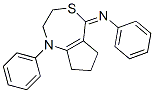 N-[(5E)-1-Phenyl-1,2,3,6,7,8-hexahydro-5H-cyclopenta[e][1,4]thiazepin- 5-ylidene]aniline CAS#: 104672-80-2