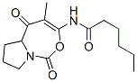 (-)-N-(5a,6,7,8-Tetrahydro-4-methyl-1,5-dioxo-5H-pyrrolo[1,2-c][1,3]oxazepin-3-yl)hexanamide CAS#: 102719-90-4