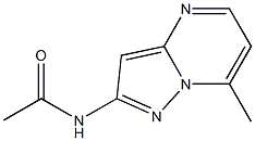 N-(7-Methylpyrazolo[1,5-a]pyrimidin-2-yl)acetamide CAS#: 2085-55-4