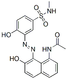 N-[7-hydroxy-8-[[2-hydroxy-5-[(methylamino)sulphonyl]phenyl]azo]-1-naphthyl]acetamide CAS#: 23104-75-8