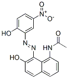 N-[7-hydroxy-8-[(2-hydroxy-5-nitrophenyl)azo]-1-naphthyl]acetamide CAS#: 22873-89-8