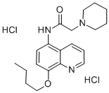 N-(8-Butoxy-5-quinolyl)-1-piperidineacetamide dihydrochloride CAS#: 19655-39-1