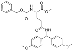 N-ALPHA CARBOBENZOXY-N-GAMMA-(4,4'-DIMETHOXY)BENZHYDRYL-L-GLUTAMINE ALPHA-METHYL ESTER CAS#: 28252-53-1