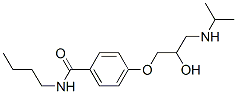 N-Butyl-4-[2-hydroxy-3-[(1-methylethyl)amino]propoxy]benzamide CAS#: 27519-62-6