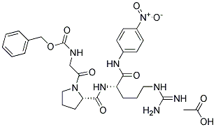 N-CBZ-glycyl-L-prolyl-L-arginine-4-nitroanilide acetate CAS#: