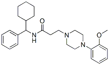 N-(Cyclohexylphenylmethyl)-4-(2-methoxyphenyl)-1-piperazinepropanamide CAS#: 110101-64-9