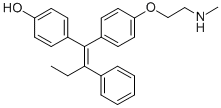 N-Desmethyl-4-hydroxy Tamoxifen (approx. 1:1 E/Z Mixture) CAS#: 110025-28-0