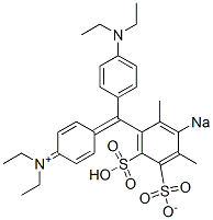 N-Ethyl-N-[4-[[4-(diethylamino)phenyl](2,4-dimethyl-5-sulfonato-3-sodiosulfophenyl)methylene]-2,5-cyclohexadien-1-ylidene]ethanaminium CAS#: 21973-92-2
