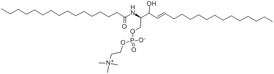 N-HEXADECANOYL-D-SPHINGOSINE-1-PHOSPHOCHOLINE CAS#: 13053-57-1
