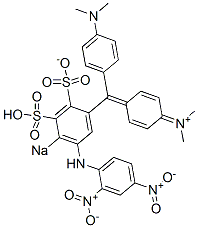 N-Methyl-N-[4-[[4-(dimethylamino)phenyl][5-[(2,4-dinitrophenyl)amino]-2-sulfonato-4-sodiosulfophenyl]methylene]-2,5-cyclohexadien-1-ylidene]methanaminium CAS#: 13194-93-9