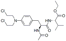 N-[N-Acetyl-4-[bis(2-chloroethyl)amino]phenylalanyl]valine ethyl ester CAS#: 13425-94-0