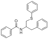 N-(alpha-((Phenylthio)methyl)phenethyl)benzamide CAS#: 19071-63-7