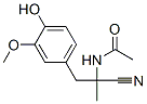 (-)-N-(alpha-cyano-4-hydroxy-3-methoxy-alpha-methylphenethyl)acetamide CAS#: 14818-97-4