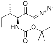 N-alpha-t-Butyloxycarbonyl-L-isoleucinyl-diazomethane, (3S,4S)-3-Boc-amino-1-diazo-4-methyl-2-hexanone CAS#: 114645-19-1