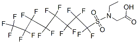 N-ethyl-N-[(heptadecafluorooctyl)sulphonyl]glycine CAS#: 2991-50-6