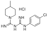 N-((p-Chlorophenyl)amidino)-4-methyl-1-piperidinecarboxamidine monohyd rochloride CAS#: 19803-80-6