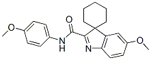 N-(p-Methoxyphenyl)-5'-methoxyspiro[cyclohexane-1,3'-[3H]-indole]-2'-carboxamide CAS#: 18391-97-4