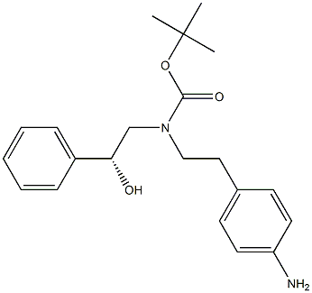 (N-tert-Butoxycarbonyl-N-[(1'R)-hydroxy-1-phenyl)ethyl])-4-aMinophenylethylaMine CAS#: 223673-36-7