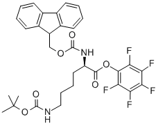 N'-(tert-Butoxycarbonyl)-N-(9-fluorenylmethyloxycarbonyl)-D-lysine pentafluorophenyl ester CAS#: 133083-36-0