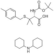 N-tert-Butyloxycarbonyl-S-(4-methylbenzyl)-D-penicillamine dicyclohexylamine CAS#: 198474-61-2
