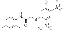 N1-MESITYL-2-([5-CHLORO-2-NITRO-4-(TRIFLUOROMETHYL)PHENYL]THIO)ACETAMIDE CAS#: 217490-34-1