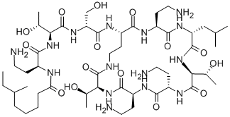 N2-(6-Methyloctanoyl-L-A2bu-L-Thr-D-Ser-)cyclo(L-A2bu*-L-A2bu-D-Leu-L-Thr-L-A2bu-L-A2bu-L-Thr-) CAS#: 10072-50-1