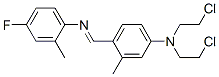 N,N-Bis(2-chloroethyl)-4-[[(4-fluoro-2-methylphenyl)imino]methyl]-3-methylaniline CAS#: 2024-08-0