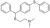 N,N-Dimethyl-2-((alpha-phenyl-p-(phenylthio)benzyl)thio)ethylamine CAS#: 102559-50-2