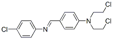 N,N-bis(2-chloroethyl)-4-[(4-chlorophenyl)iminomethyl]aniline CAS#: 10444-44-7