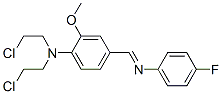 N,N-bis(2-chloroethyl)-4-[(4-fluorophenyl)iminomethyl]-2-methoxy-anili ne CAS#: 1841-72-1