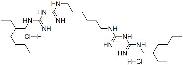 N,N''-bis(2-ethylhexyl)-3,12-diimino-2,4,11,13-tetraazatetradecanediamidine dihydrochloride CAS#: 1715-30-6