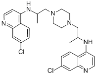 N,N'-bis(7-chloro-4-quinolyl)-alpha,alpha'-dimethylpiperazine-1,4-diethylamine CAS#: 10547-40-7