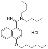 N,N-dibutyl-4-(hexyloxy)naphthalene-1-carboximidamide hydrochloride CAS#: 1055-55-6