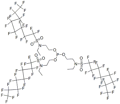 N,N',N''-[phosphinylidynetris(oxyethane-2,1-diyl)]tris[N-ethylheptadecafluorooctane-1-sulphonamide] CAS#: 2250-98-8