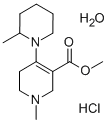 Nicotinic acid, 1,2,5,6-tetrahydro-1-methyl-4-(2-methylpiperidino)-, m ethyl ester, hydrochloride, hydrate CAS#: 101952-75-4