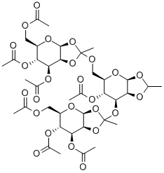 O-3,4,6-Tri-O-acetyl--D-mannopyranosylethylidyne-(1-23)-O-[3,4,6-tri-O-acetyl--D-mannopyranosylethylidyne-(1-26)]-1,2-O-ethylidene--D-mannopyranose Acetate CAS#: 230963-27-6