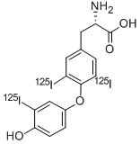 O-[4-Hydroxy-3-(125I)iodophenyl]-3,5-di(125I)iodo-L-tyrosine CAS#: 24359-14-6
