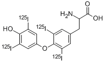 O-(4-Hydroxy-3,5-di(125I)iodophenyl)-3,5-di(125I)iodo-L-tyrosine CAS#: 24486-40-6
