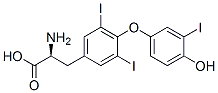 O-(4-hydroxy-3-iodophenyl)-3,5-diiodo-L-tyrosine, labeled with (125I)iodine CAS#: 15785-49-6