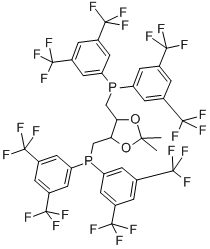 (+)-O-ISOPROPYLIDENE-2,3-DIHYDROXY-1,4-BIS[BIS(3,5-DIFLUOROMETHYLPHENYL)PHOSPHINO]BUTANE CAS#: 220196-30-5