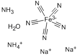 PENTACYANOAMINE FERROATE, AMMONIUM DISOD IUM SALT HYDRATE, 90 CAS#: 206658-96-0