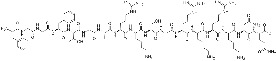 PHE-GLY-GLY-PHE-THR-GLY-ALA-ARG-LYS-SER-ALA-ARG-LYS-ARG-LYS-ASN-GLN CAS#: 236098-40-1