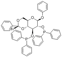 (-)-PHENYL-4,6-O-(R)-BENZYLIDENE-2,3-O-BIS-(DIPHENYLPHOSPHINO)-BETA-D-GLUCOPYRANOSIDE CAS#: 111137-94-1