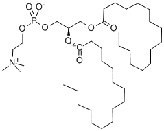 PHOSPHATIDYLCHOLINE-L-ALPHA-DIPALMITOYL, [2-PALMITOYL-1-14C] CAS#: 109971-57-5