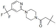 PIPERAZINE, 1-(3,3-DIMETHYL-1-OXOBUTYL)-4-[4-(TRIFLUOROMETHYL)-2-PYRIDINYL]- CAS#: 257862-69-4
