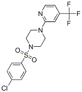 PIPERAZINE, 1-[(4-CHLOROPHENYL)SULFONYL]-4-[4-(TRIFLUOROMETHYL)-2-PYRIDINYL]- CAS#: 257862-71-8