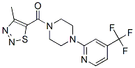 PIPERAZINE, 1-[(4-METHYL-1,2,3-THIADIAZOL-5-YL)CARBONYL]-4-[4-(TRIFLUOROMETHYL)-2-PYRIDINYL]- CAS#: 257862-68-3
