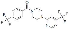 PIPERAZINE, 1-[4-(TRIFLUOROMETHYL)BENZOYL]-4-[4-(TRIFLUOROMETHYL)-2-PYRIDINYL]- CAS#: 257862-66-1