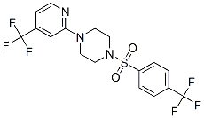PIPERAZINE, 1-[[4-(TRIFLUOROMETHYL)PHENYL]SULFONYL]-4-[4-(TRIFLUOROMETHYL)-2-PYRIDINYL]- CAS#: 257862-70-7